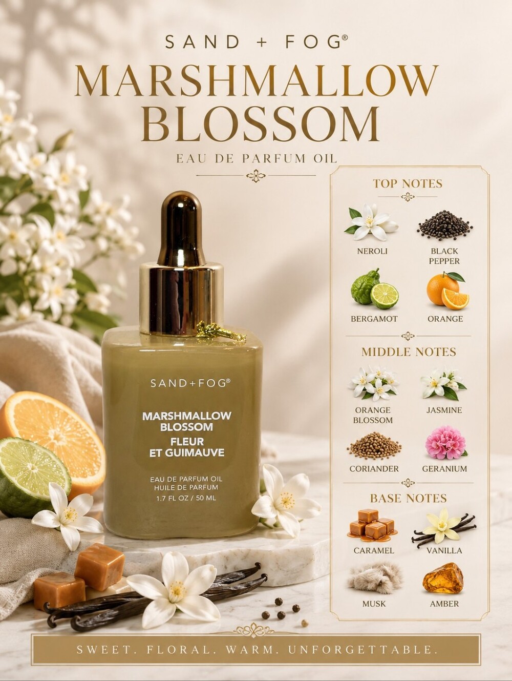 *NEW* MARSHMALLOW BLOSSOM Sand + Fog Fragrance Oil